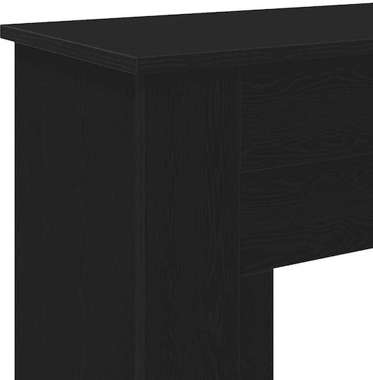 vidaXL Μεταλλικό Προστατευτικό Τζακιού 90x30x90cm Μαύρο