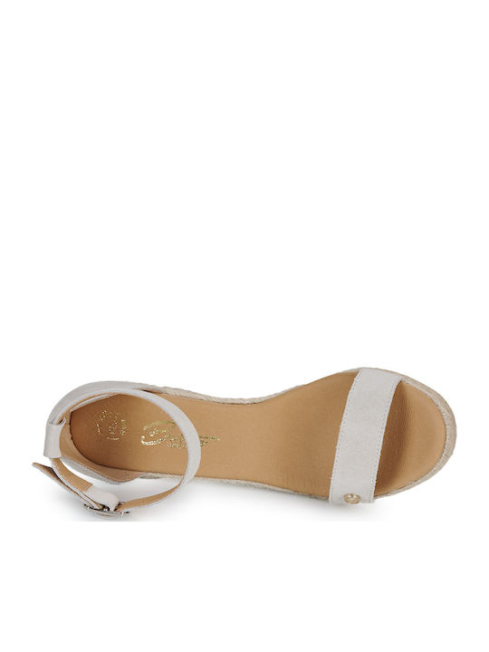 Indali Platforme Dama Tip Espadrile Albe