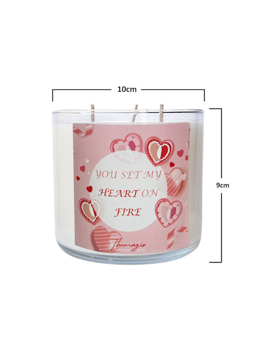 Lumânare parfumată din soia Themagio 500g Valentine's Baby Powder