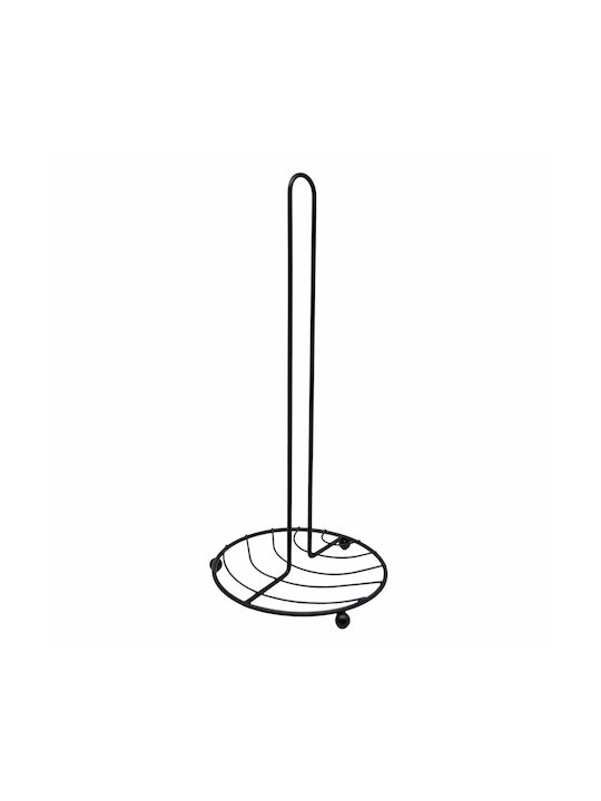 Ankor Metallic Paper Towel Holder Black 15x15x34cm 841455