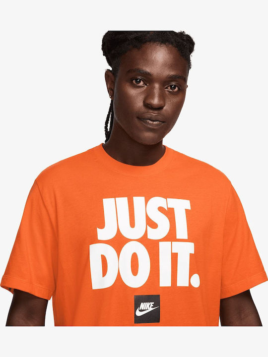 just do it nike shirt orange