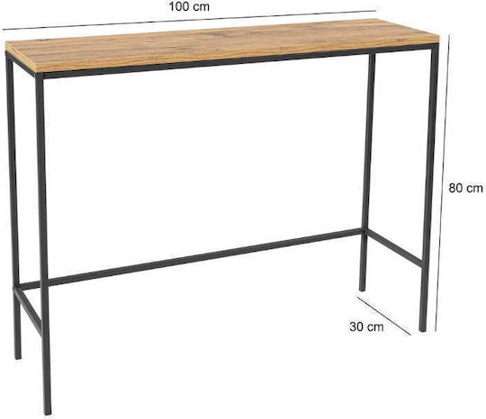 Canva Konsole Megapap Atlantik-Kiefer 100x30x80cm Paket 1 Stück
