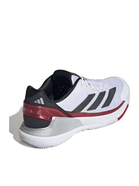 adidas Crazyquick Ανδρικά Παπούτσια Padel Λευκά
