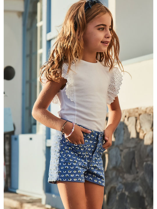 Kinder-Shorts/Bermudas Stoff Blau