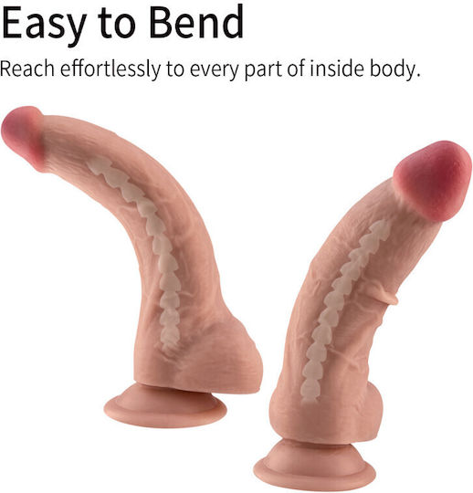 Ophelia's Dream Realistisches Dildo mit Hoden und Saugnapf Fleisch 20cm