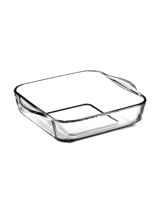 Τετράγωνο Πυρίμαχο Σκεύος Γυάλινο 25.6x22cm