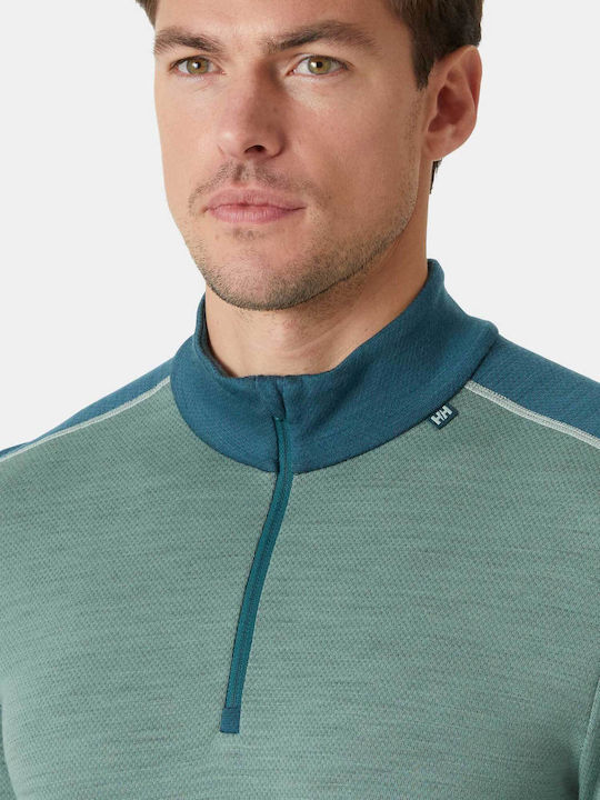 Helly Hansen Lifa Merino Ανδρική Ισοθερμική Μακρυμάνικη Μπλούζα Πράσινη