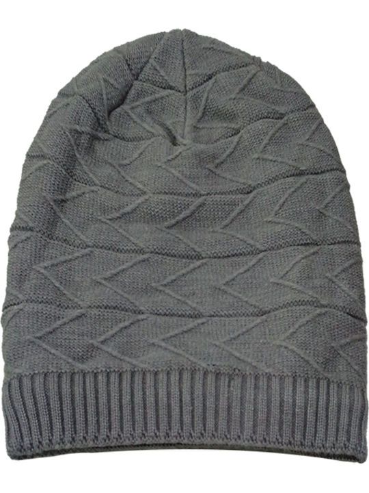 Beanie Unisex Beanie Knitted Light Gray