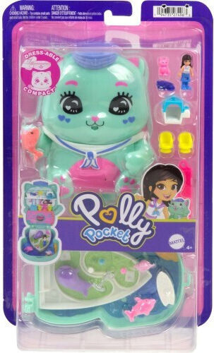 Mattel Miniature Toy Sail Kitty Compact Polly Pocket