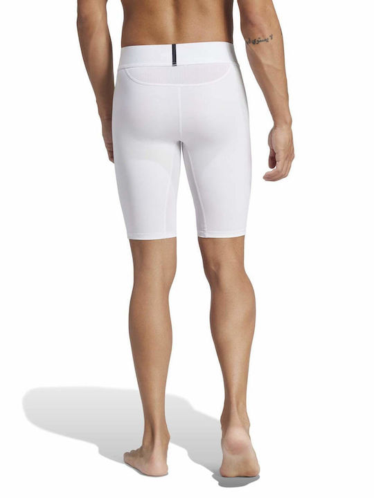 adidas Techfit Men's Sports Short Leggings White