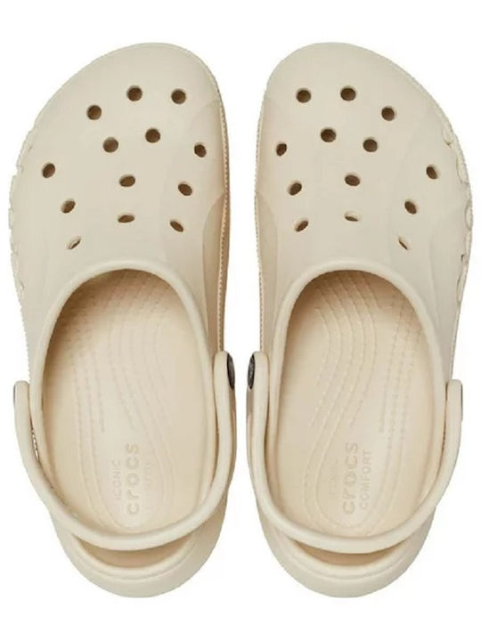 Crocs Baya Damen Clogs Beige
