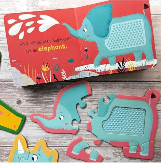 Touch Feel Puzzle 20pcs Book Set Safari