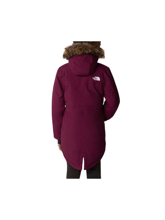 The North Face Kids Parka Windproof with Hood Red