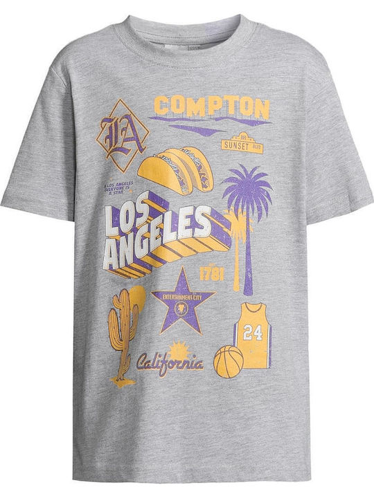 Σετ Παιδικά T-shirts Λευκά Los Angeles Compton