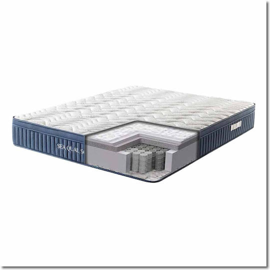 Como felt & wadding producers Sea Qual Soft Semi-double Ergonomic Mattress Roll Pack 110x190x26cm with Independent Springs