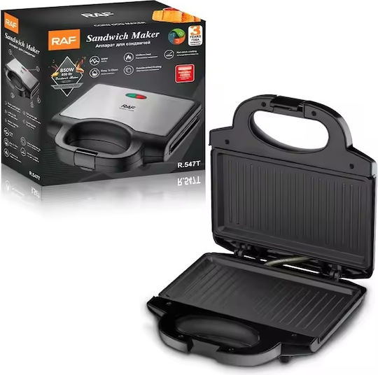 Raf Sandwich Maker Grill 850W Inox