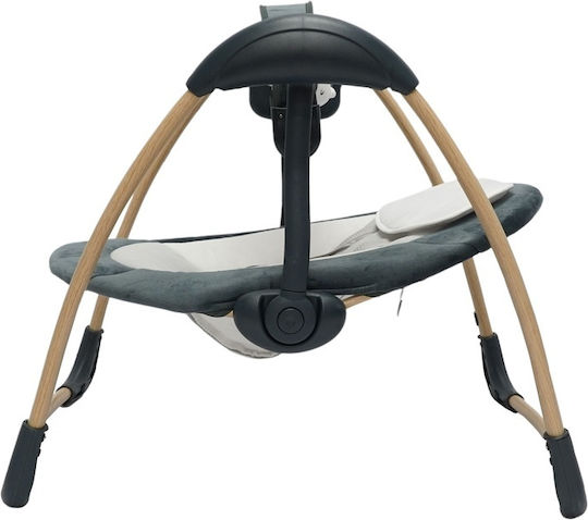 Bo Jungle Electric Relax pentru Bebeluși Leagăn Dolphy cu Muzică Dolphy Shady Grey