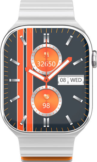 Vidvie SW1615 Smartwatch με Παλμογράφο (Ασημί)