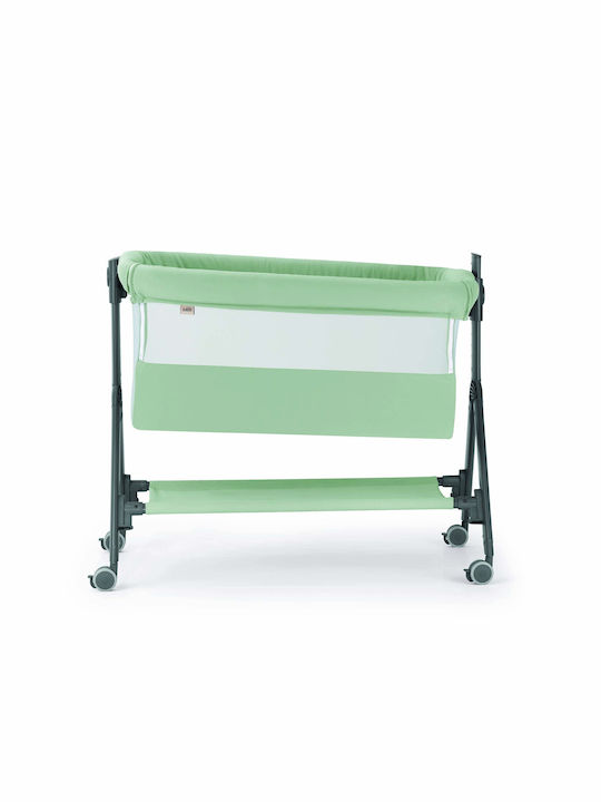 Cam Leagăn cu Saltea, Deschidere Laterală și Roți Verde