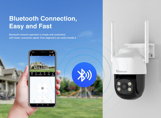 Vstarcam C622 IP Κάμερα Παρακολούθησης Wi-Fi Full HD 1080p Αδιάβροχη με Αμφίδρομη Επικοινωνία και Φακό 4mm