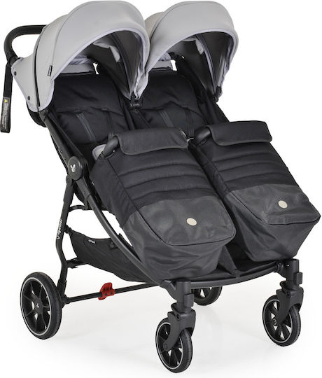 Cangaroo 2Gether Double Stroller Ultimate gray 4kg