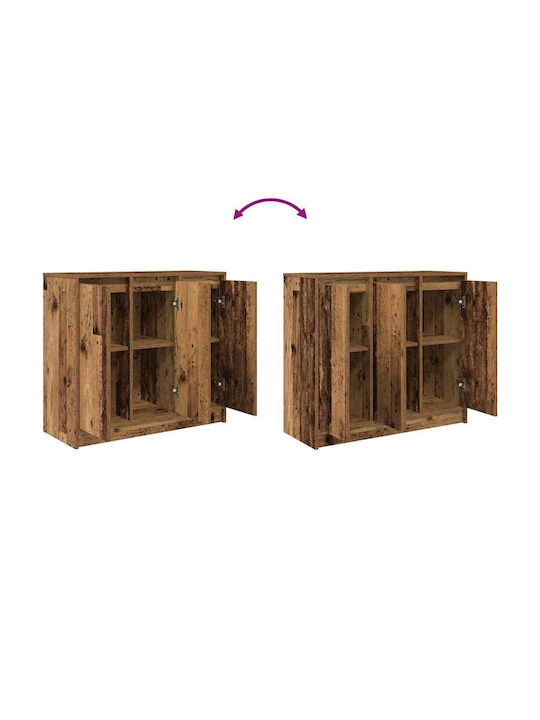 Мебели за съхранение дървен Кафяв 85x34x76см