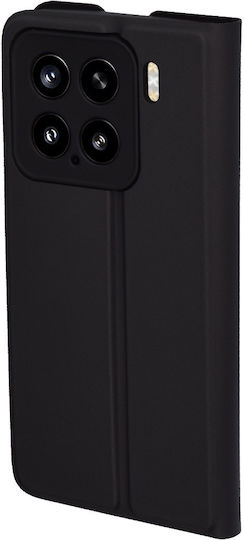 Techsuit Magskin Buchen Sie Silikon / Synthetisches Leder Schwarz (Xiaomi 15)