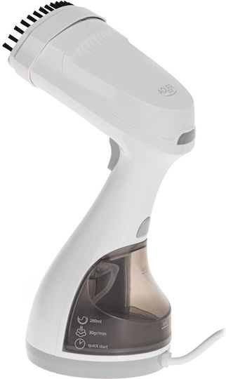 Adler Ατμοκαθαριστής Ρούχων Χειρός 1500W με Δοχείο 280ml Λευκός