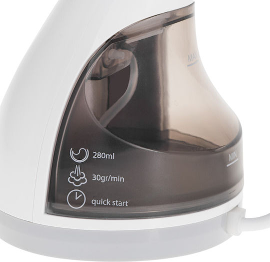 Adler Ατμοκαθαριστής Ρούχων Χειρός 1500W με Δοχείο 280ml Λευκός