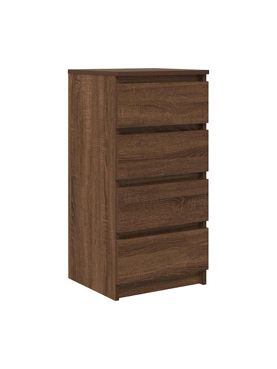 Office Storage Chipboard Drawer Coffee L37.5xW35xH76cm