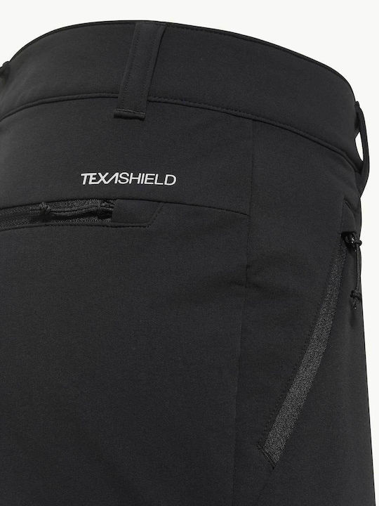 Jack Wolfskin Γυναικείο Μακρύ Παντελόνι Πεζοπορίας Μαύρο