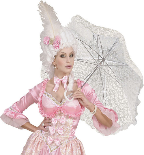 De carnaval Umbrelă Albă 1buc
