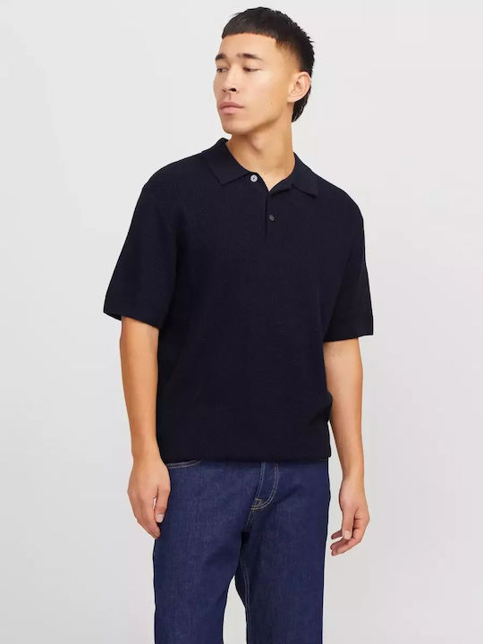 Jack & Jones Polo Short Sleeve Blouse Navy