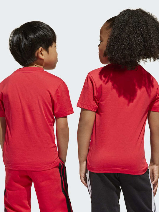Παιδικό T-shirt Pure Ruby/Black Essentials