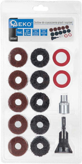Set Cleaning Wheel Hubs Auto Bolt Nut Cleaning Set Abrasive Disc Wheel Hub Cleaning Geko