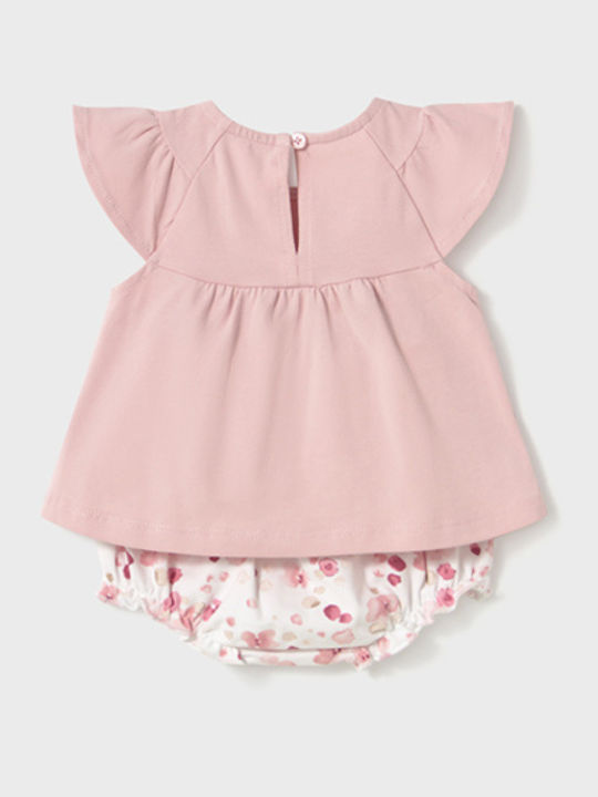 Kids' Set with Shorts Summer 4pcs Pink