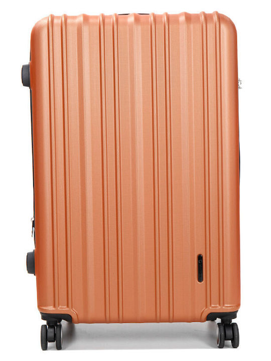 WORLDLINE Kabinenreisekoffer Hartschalen Orange mit 4 Räder Höhe 55cm