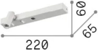 Ideal Lux Leuchte Wand Gold 22x6x60cm Ideal Lux Leuchte Wand Gold 22x6x60cm