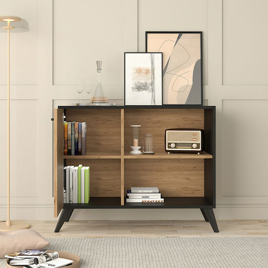 Sideboard Kruden Wooden Black-Natural 100x40x78cm
