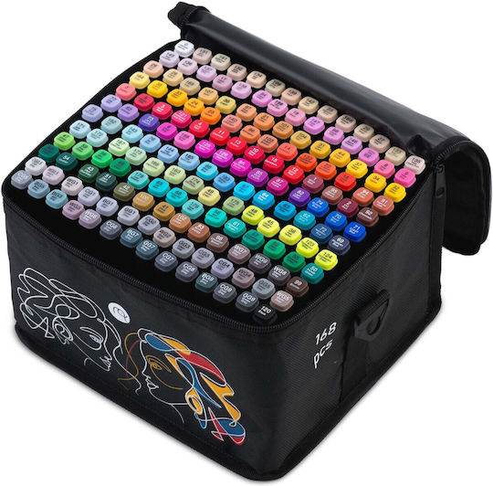 Nukido Zeichenmarker 2mm Dicke Set 168Stück