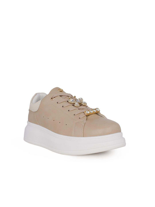 Seven Sneakers Beige Gold