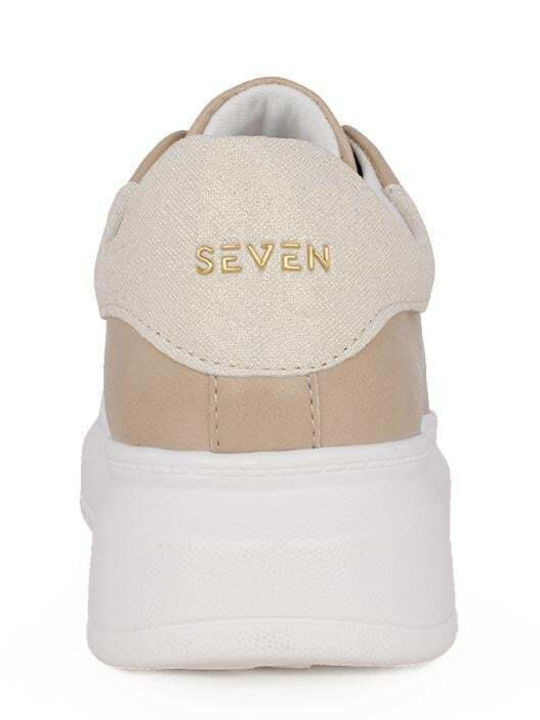 Γυναικεία Sneakers Beige Gold