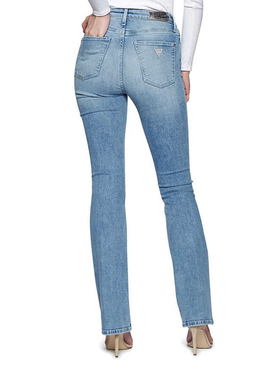 Guess Women's Jean Trousers Flared Blue