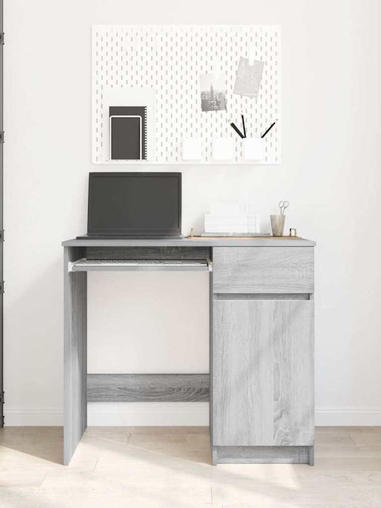 Γραφείο Ξύλινο Γκρι Sonoma 86x49x76εκ.
