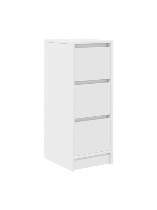 Office Storage Chipboard Cabinet White L29.5xW34xH76cm