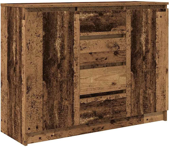 Συρταριέρα Γραφείου Ξύλινη Δρυς 100.5x35x76cm
