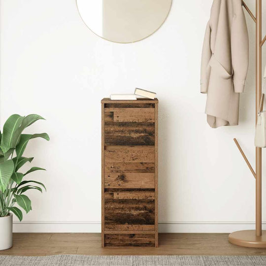 Büroaufbewahrungsschublade aus Holz Braune 29,5x34x76cm