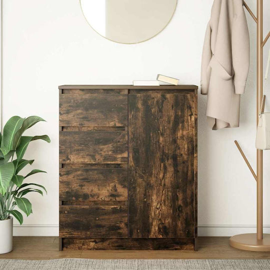 Büroaufbewahrungsschublade aus Holz Braune 71x35x84cm
