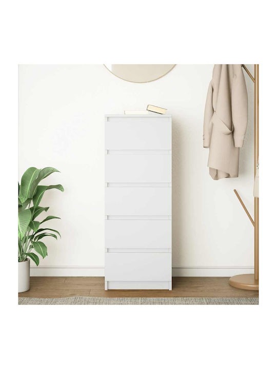 Office Storage Chipboard Drawer White L37.5xW35xH99cm