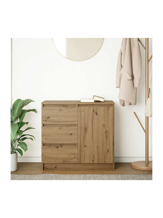 Чекмеджета Офис Дървена Кафяв 71x35x65см